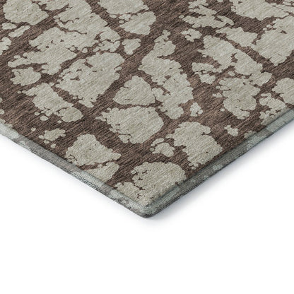 Premium Machine Washable Mayfield AMF972 Brown 5' x 7'6" Rug