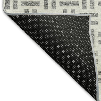 Premium Machine Washable Mayfield AMF978 Gray 5' x 7'6" Rug