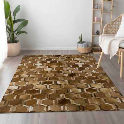 Premium Machine Washable Mayfield  Brown 9' x 12' Rug