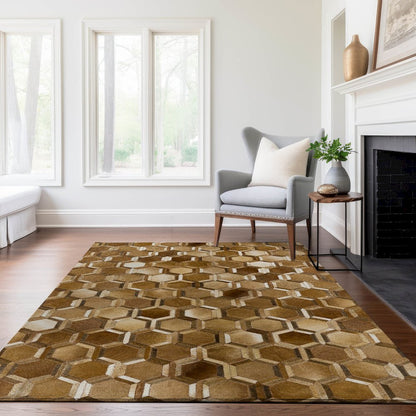 Premium Machine Washable Mayfield  Brown 9' x 12' Rug