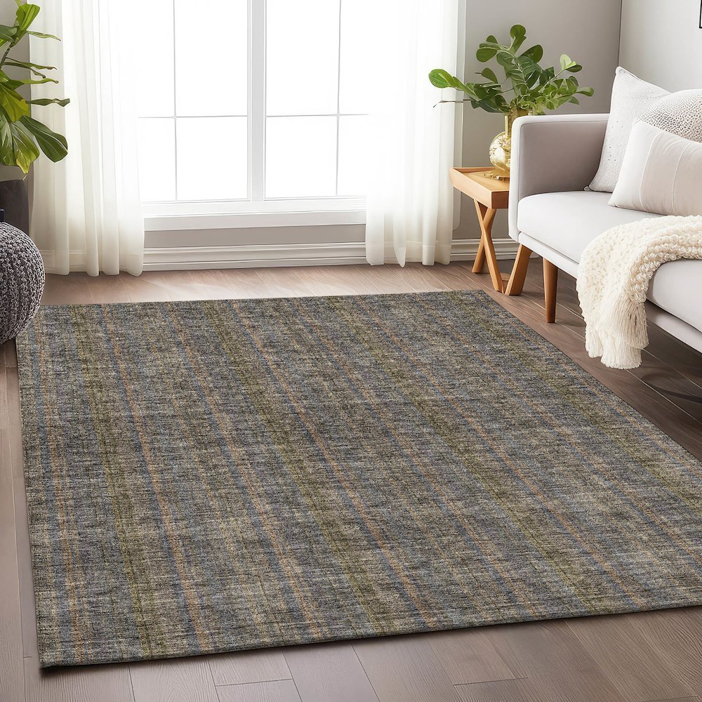 Premium Machine Washable Mayfield AMF982 Taupe 9' x 12' Rug