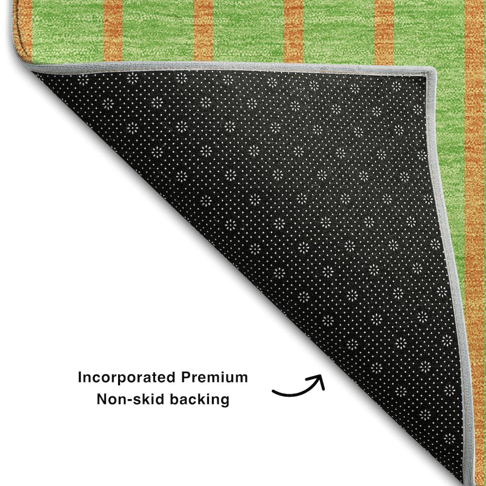 Premium Machine Washable Mayfield AMF994 Lime 5' x 7'6" Rug
