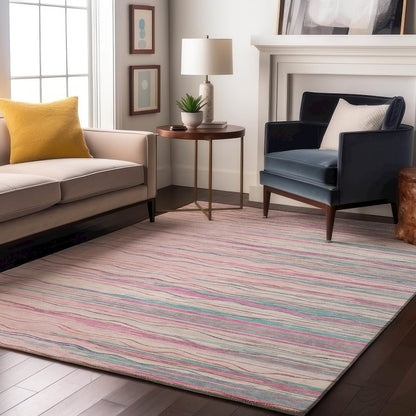 Premium Machine Washable Mayfield AMF996 Pink 9' x 12' Rug