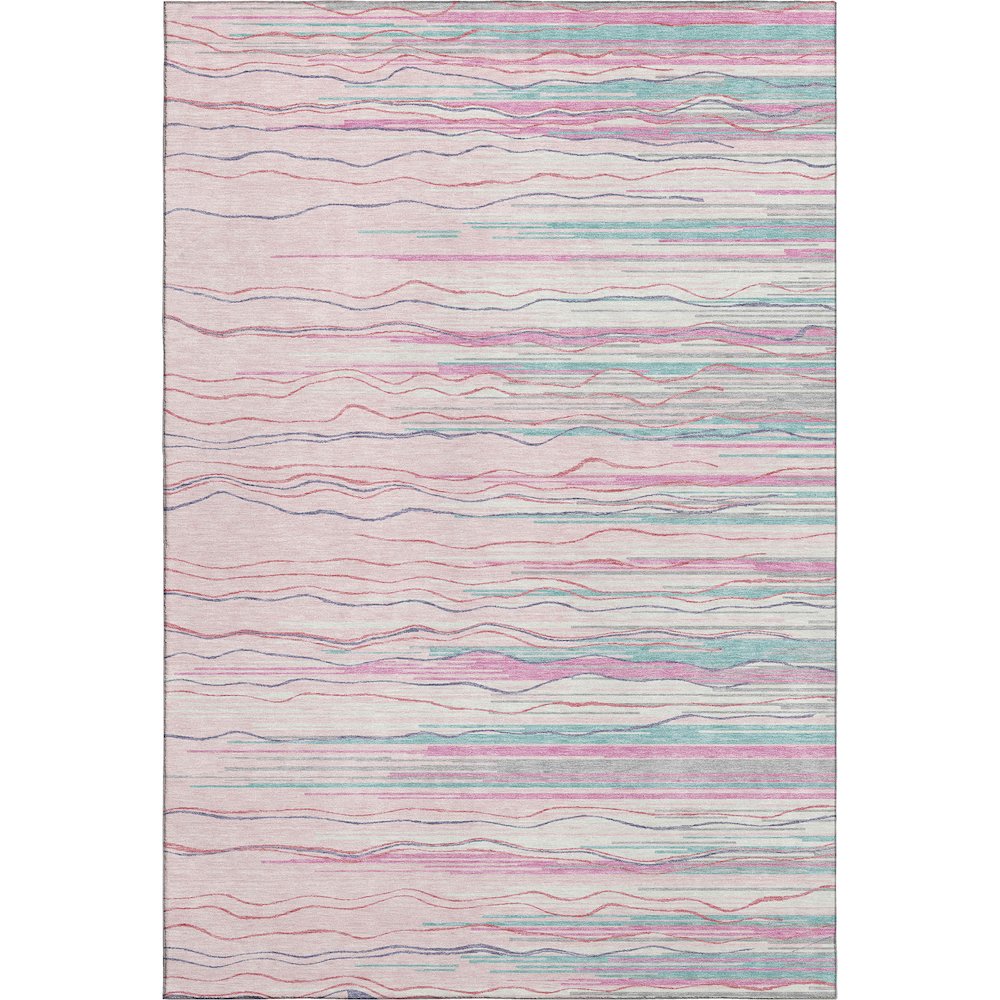 Premium Machine Washable Mayfield AMF996 Pink 9' x 12' Rug