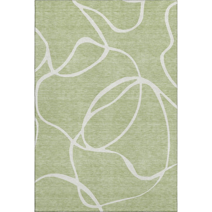 Premium Machine Washable Mayfield AMF999 Aloe 9' x 12' Rug