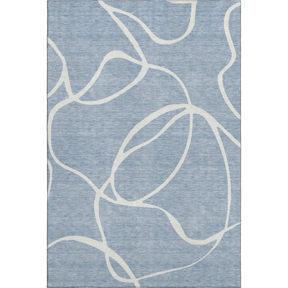 Premium Machine Washable Mayfield AMF999 Denim 9' x 12' Rug
