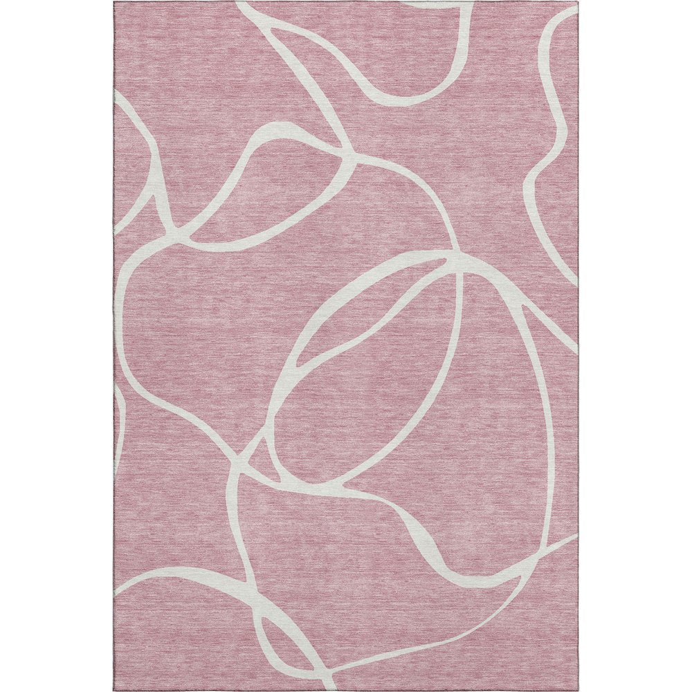 Premium Machine Washable Mayfield AMF999 Pink 9' x 12' Rug