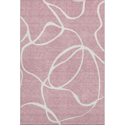 Premium Machine Washable Mayfield AMF999 Pink 9' x 12' Rug