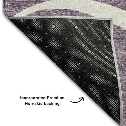 Premium Machine Washable Mayfield AMF999 Purple 5' x 7'6" Rug