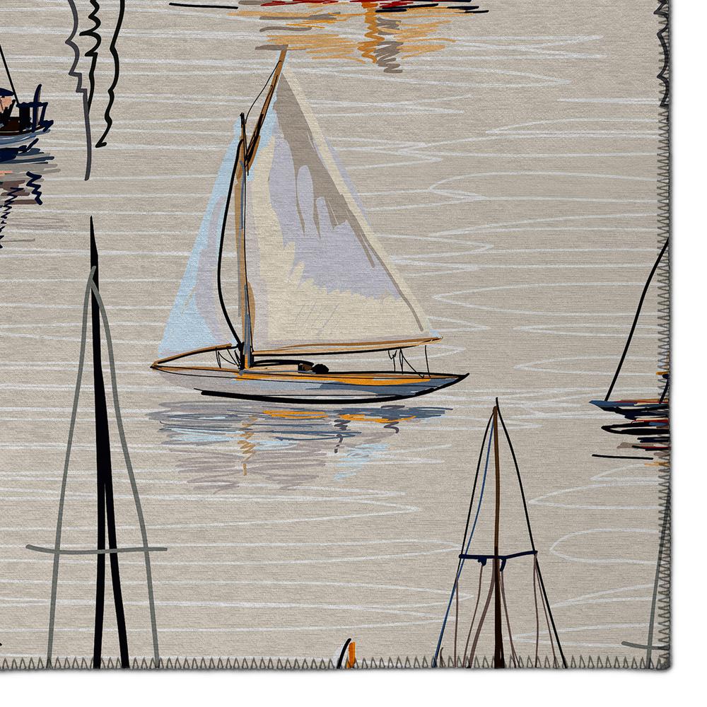 Indoor/Outdoor Harbor HA8 Ivory Washable 5' x 7'6" Rug
