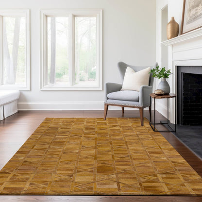 Luxury Washable Indoor/Outdoor Bozeman Rust 9' x 12' Rug