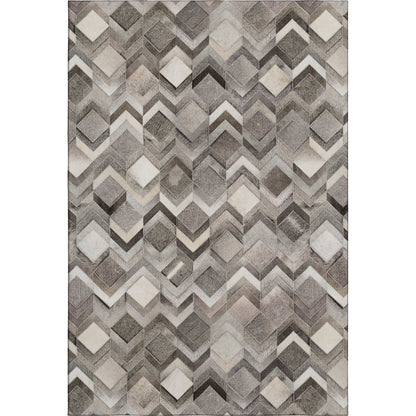 Luxury Washable Indoor/Outdoor Bozeman Gray 9' x 12' Rug
