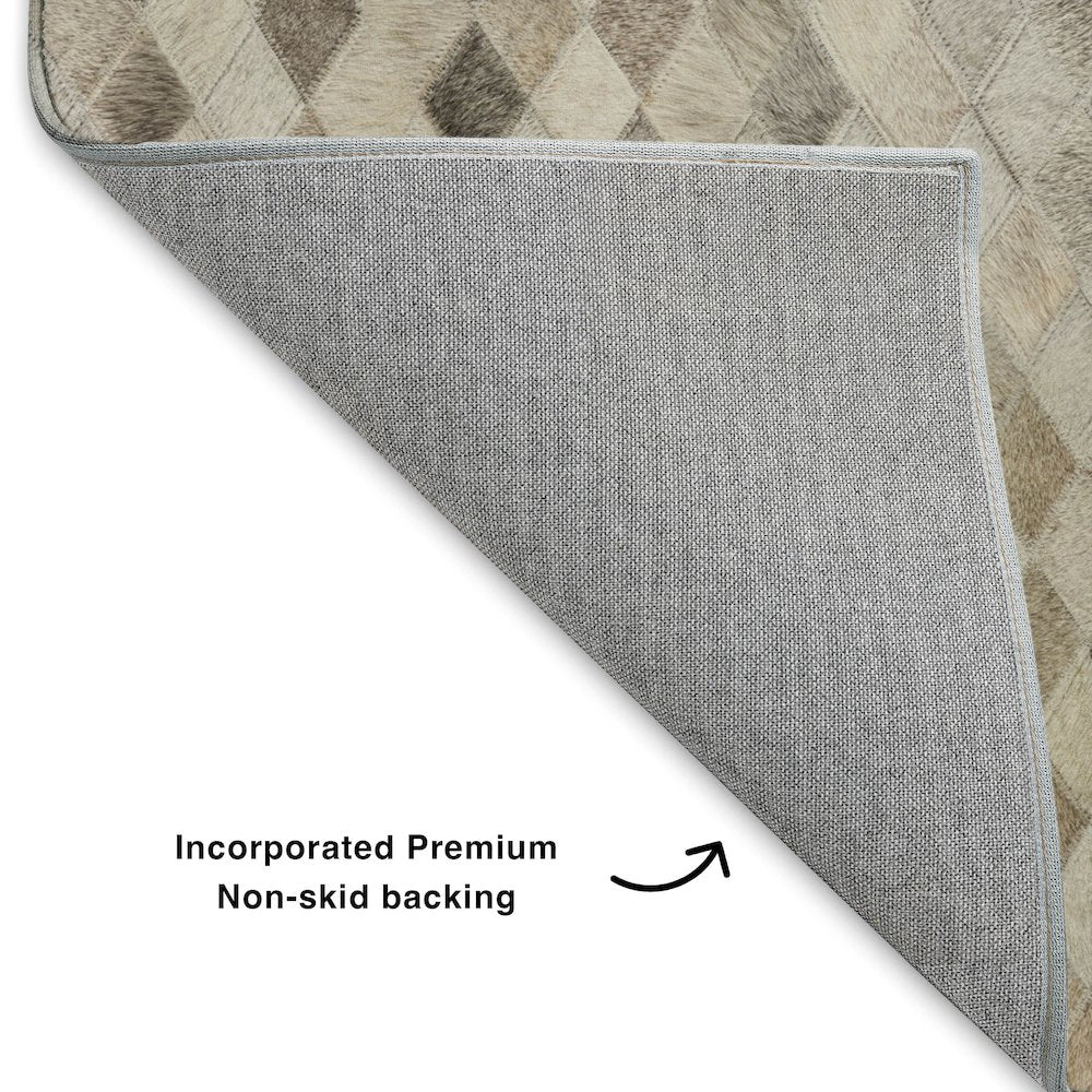 Luxury Washable Indoor/Outdoor Bozeman Gray 5' x 7'6" Rug