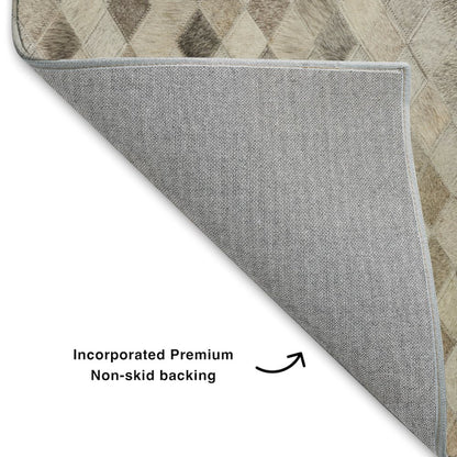 Luxury Washable Indoor/Outdoor Bozeman Gray 5' x 7'6" Rug