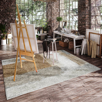 Luxury Washable Boca Brown 9' x 12' Rug