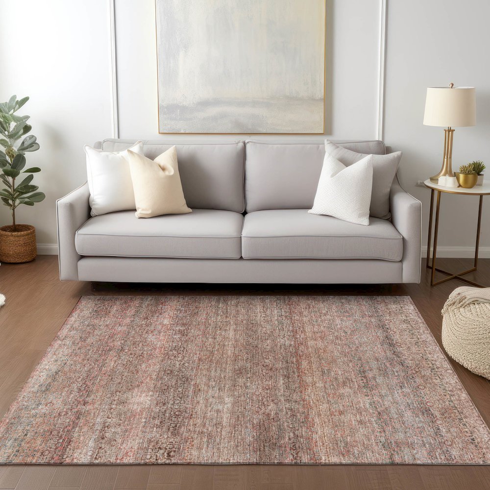 Luxury Washable Indoor/Outdoor Burano Coral 9' x 12' Rug