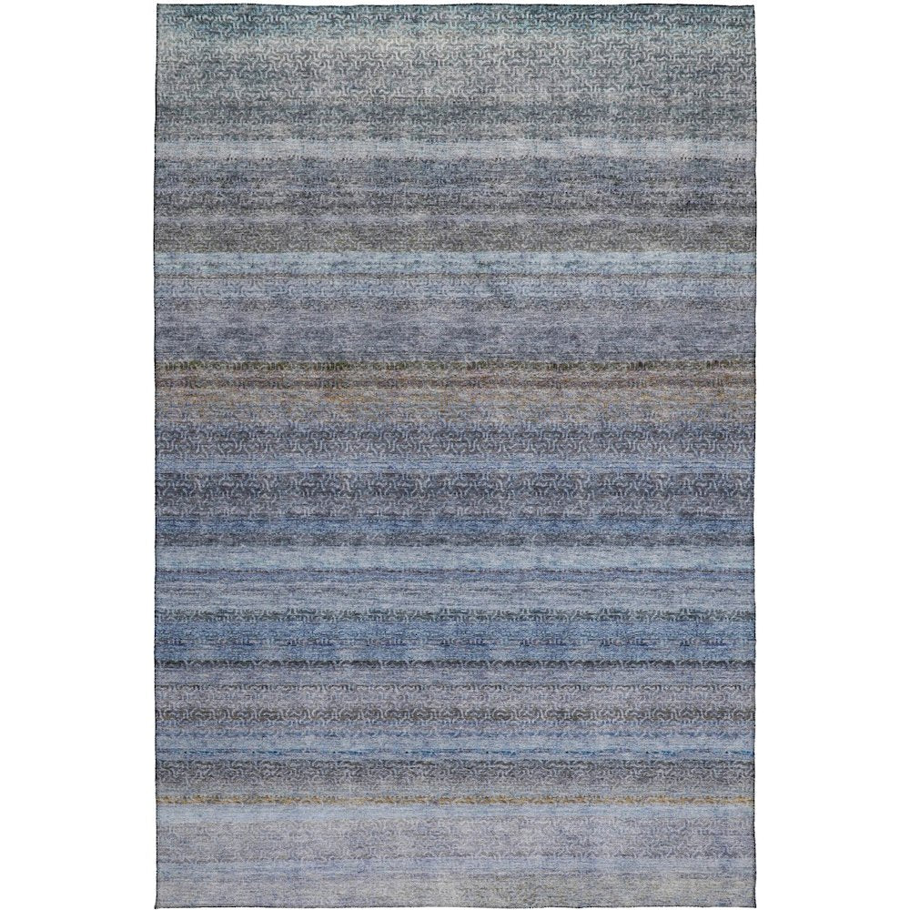 Luxury Washable Indoor/Outdoor Burano Blue 9' x 12' Rug