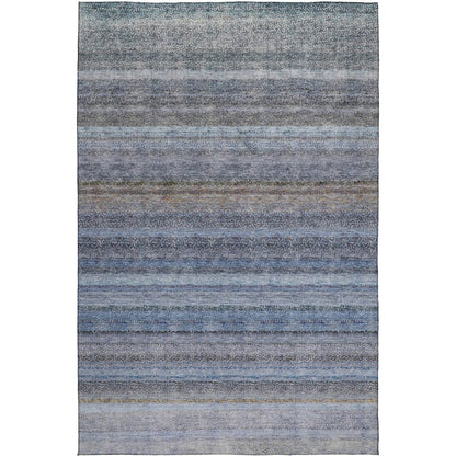 Luxury Washable Indoor/Outdoor Burano Blue 9' x 12' Rug