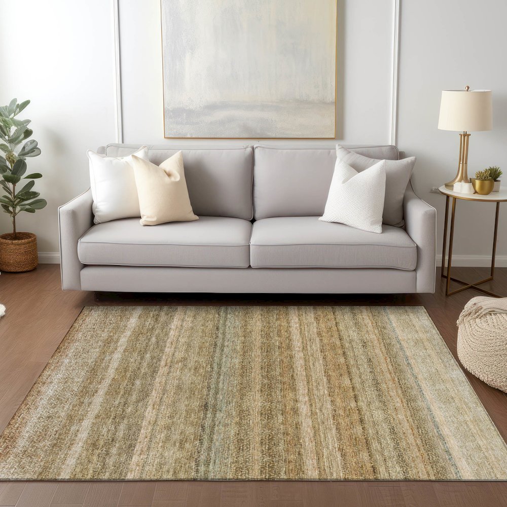 Luxury Washable Indoor/Outdoor Burano Copper 9' x 12' Rug