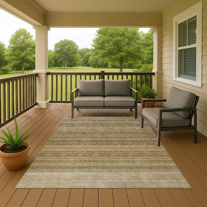 Luxury Washable Indoor/Outdoor Burano Copper 9' x 12' Rug