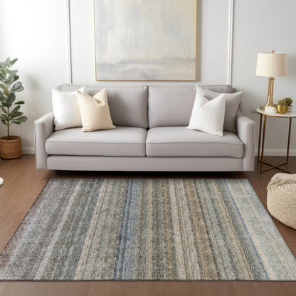 Luxury Washable Indoor/Outdoor Burano Taupe 9' x 12' Rug