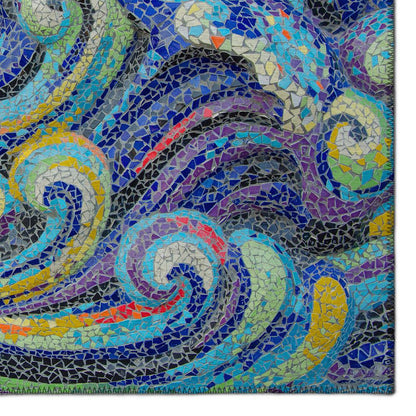 Indoor/Outdoor Surfside ASR44 Ocean Washable 5' x 7'6" Rug