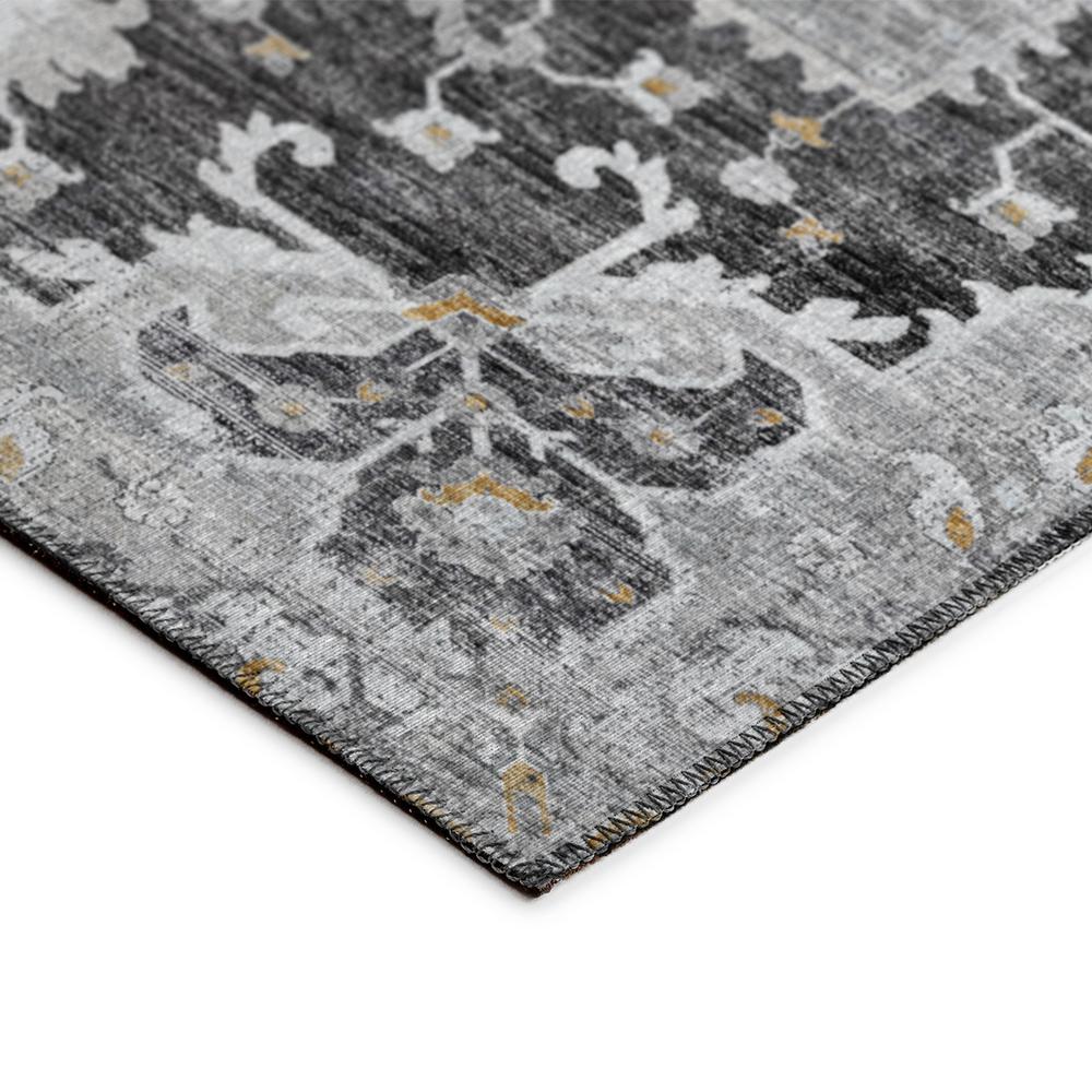 Indoor/Outdoor Marbella MB3 Midnight Washable 2'3" x 10' Runner Rug