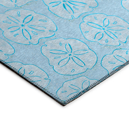 Indoor/Outdoor Seabreeze SZ10 Sky Washable 5' x 7'6" Rug