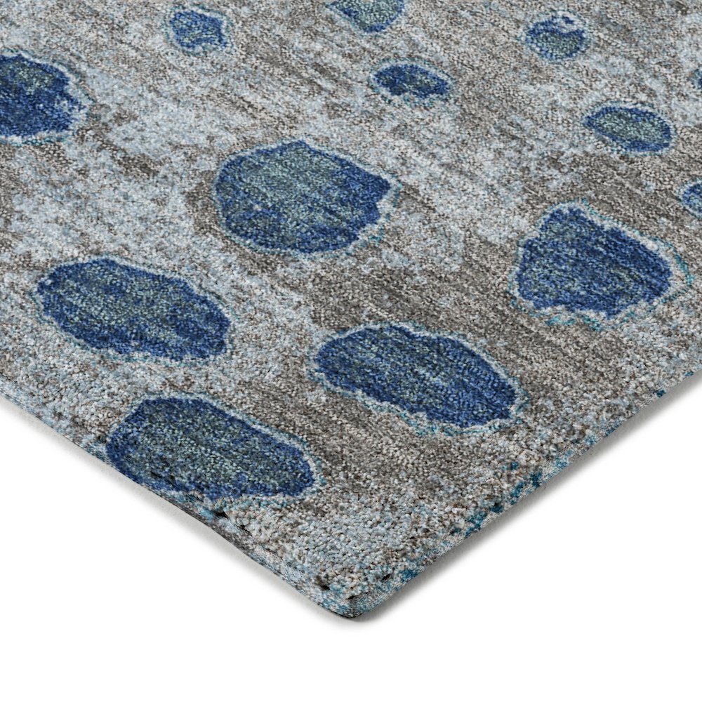 Luxury Washable Indoor/Outdoor Kochi Gray 5' x 7'6" Rug