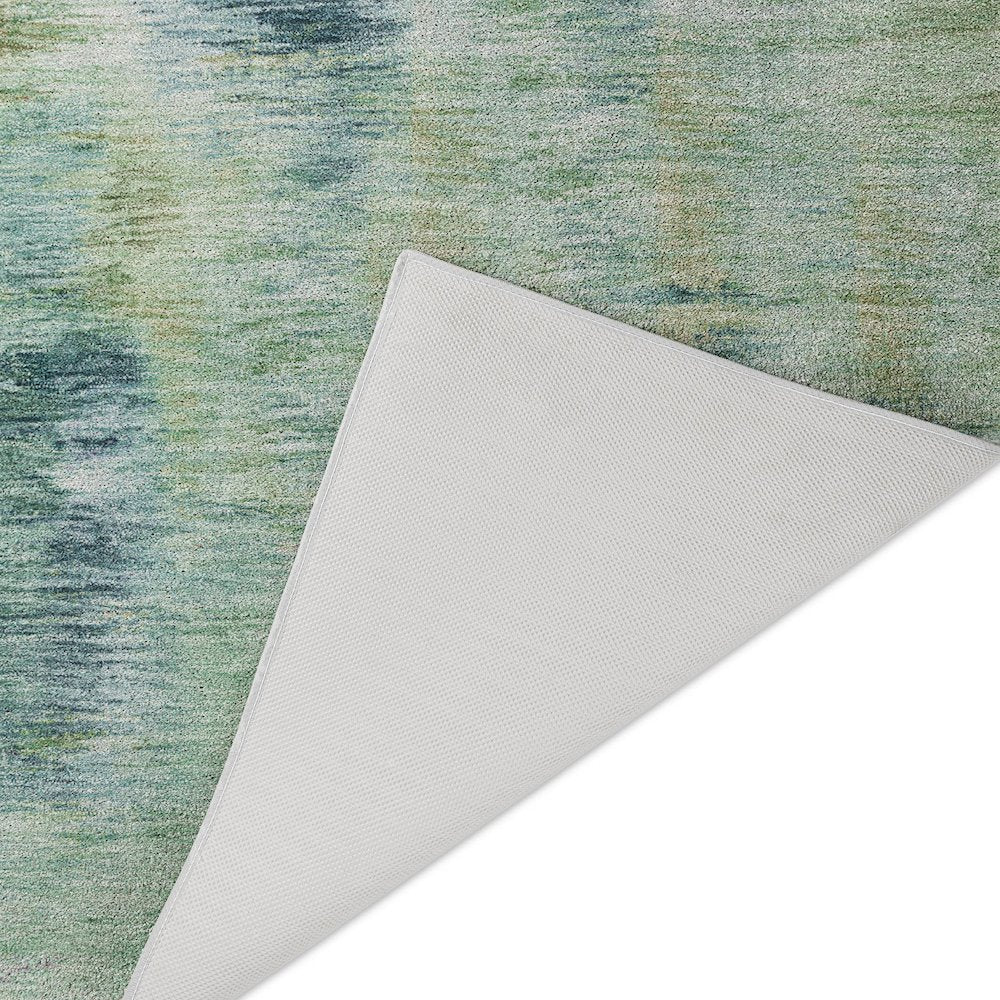 Luxury Washable Indoor/Outdoor Kochi Teal 5' x 7'6" Rug
