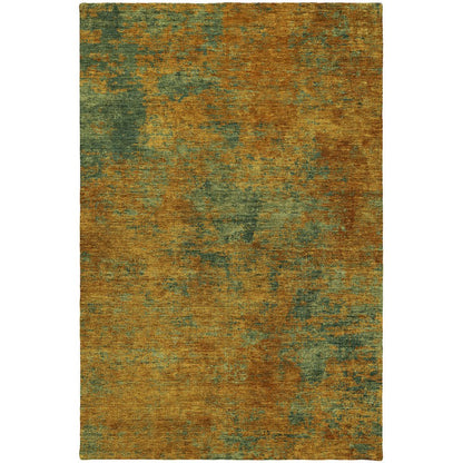 Luxury Washable Indoor/Outdoor Kochi Copper 9' x 12' Rug