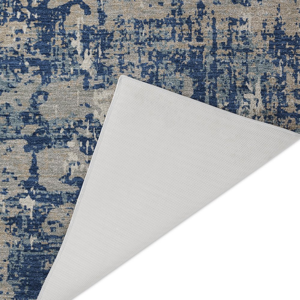Luxury Washable Indoor/Outdoor Kochi Navy 5' x 7'6" Rug
