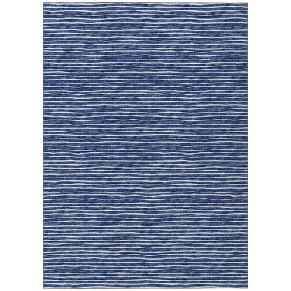 Indoor/Outdoor Laidley LA1 Navy Washable 9' x 12' Rug
