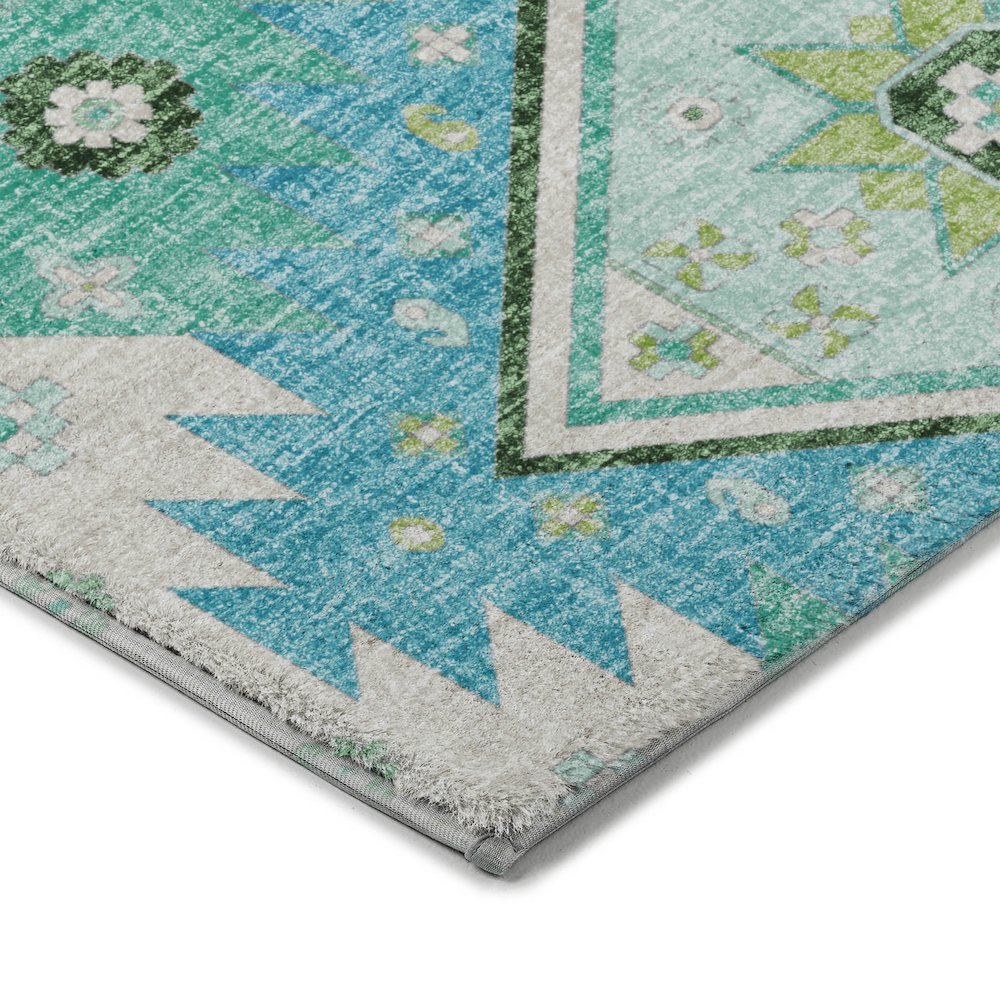 Luxury Washable Lorenzo Mint 5' x 7'6" Rug