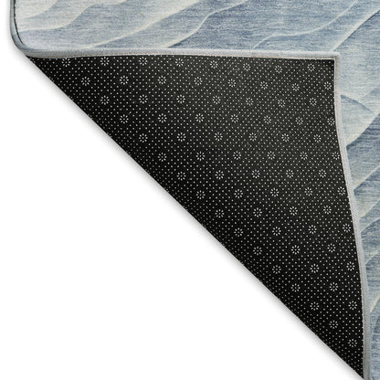 Machine Washable Indoor/Outdoor Pacifica Denim 5' x 7'6" Rug