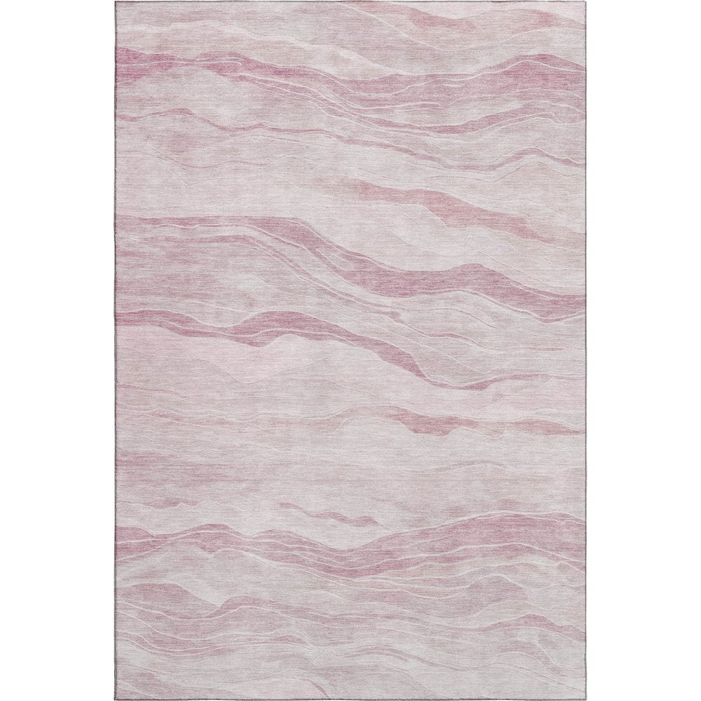 Machine Washable Indoor/Outdoor Pacifica Pink 9' x 12' Rug