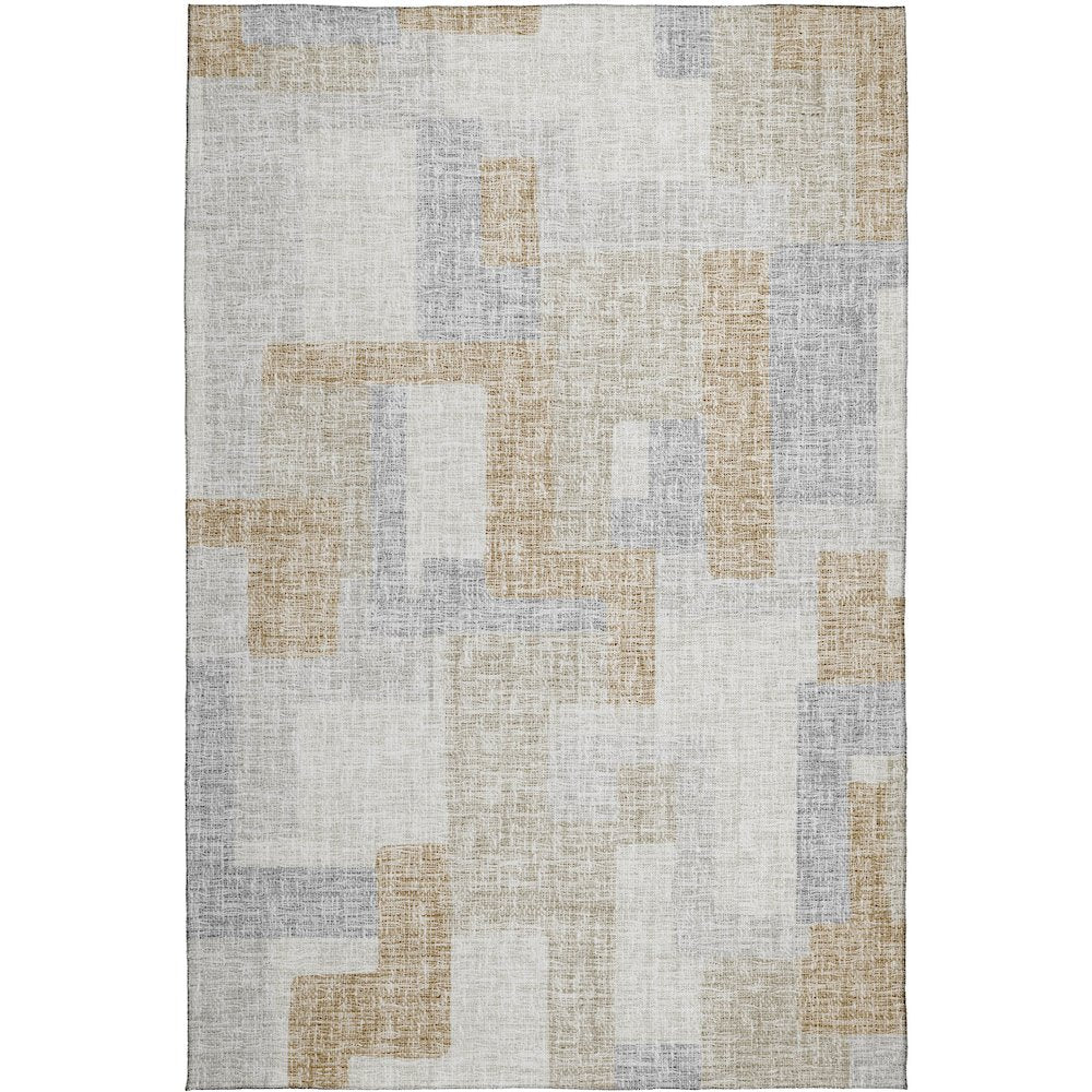 Luxury Washable Indoor/Outdoor Portico Ivory 9' x 12' Rug