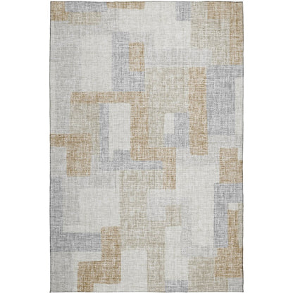 Luxury Washable Indoor/Outdoor Portico Ivory 9' x 12' Rug