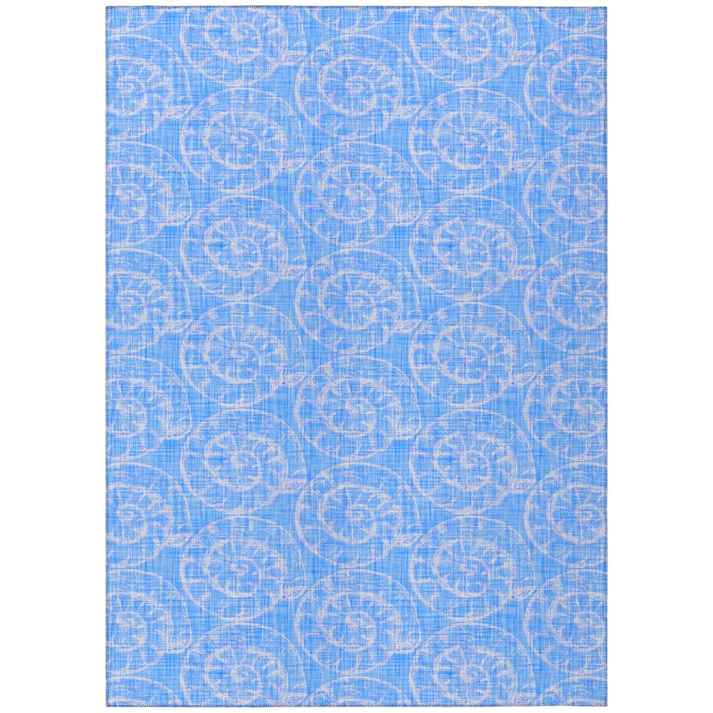 Indoor/Outdoor Seabreeze SZ11 Cobalt Washable 9' x 12' Rug