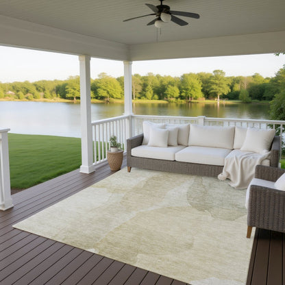 Luxury Washable Indoor/Outdoor Ravenna Putty 9' x 12' Rug