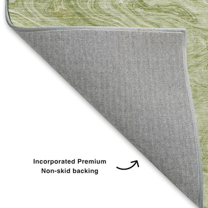 Luxury Washable Indoor/Outdoor Ravenna Sage 5' x 7'6" Rug