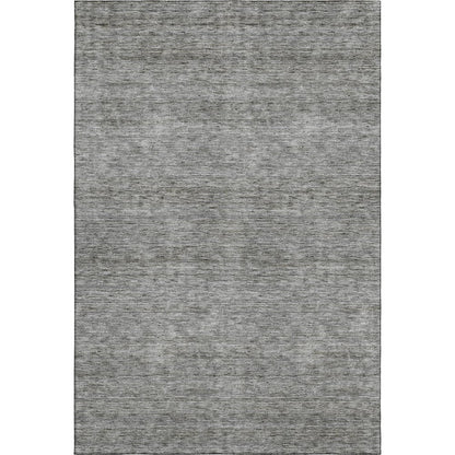 Luxury Washable Indoor/Outdoor Soft Essentials SE1 Gray 9' x 12' Rug