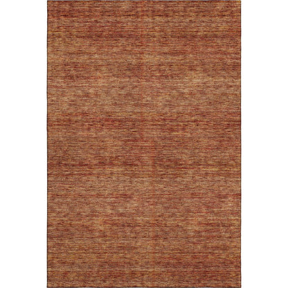 Luxury Washable Indoor/Outdoor Soft Essentials SE1 Orange 9' x 12' Rug