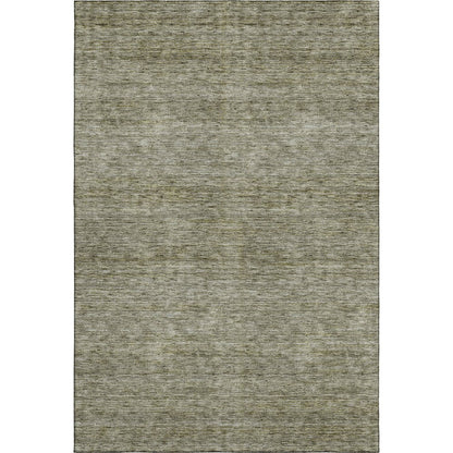 Luxury Washable Indoor/Outdoor Soft Essentials SE1 Green 9' x 12' Rug