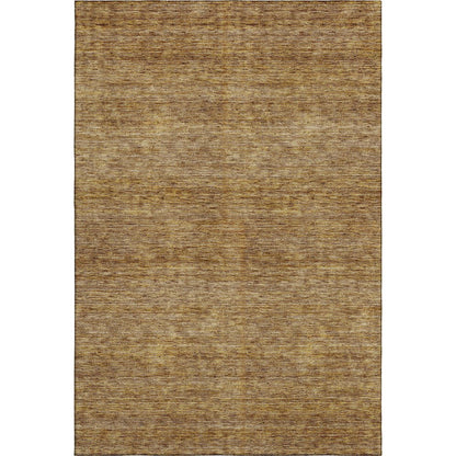 Luxury Washable Indoor/Outdoor Soft Essentials SE1 Gold 9' x 12' Rug