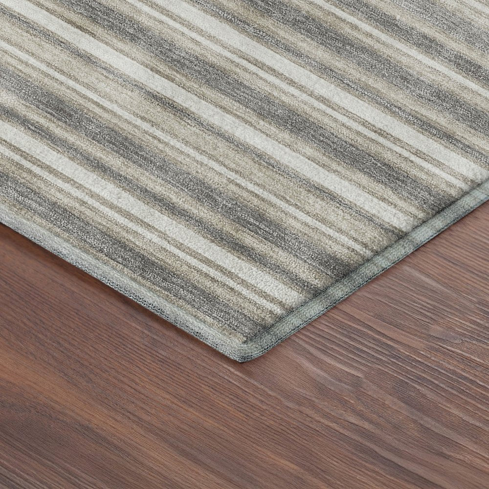 Luxury Washable Indoor/Outdoor Soft Essentials SE2 Brown 5' x 7'6" Rug