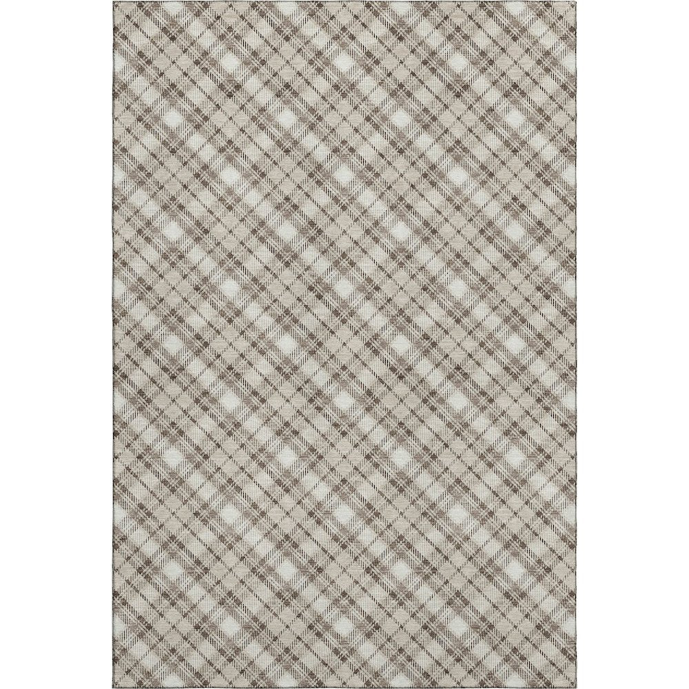 Luxury Washable Indoor/Outdoor Soft Essentials SE3 Brown 9' x 12' Rug