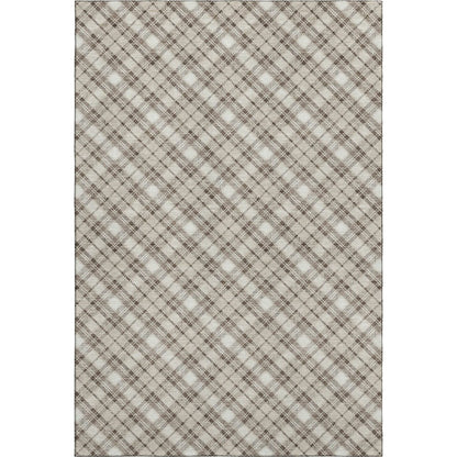 Luxury Washable Indoor/Outdoor Soft Essentials SE3 Brown 9' x 12' Rug