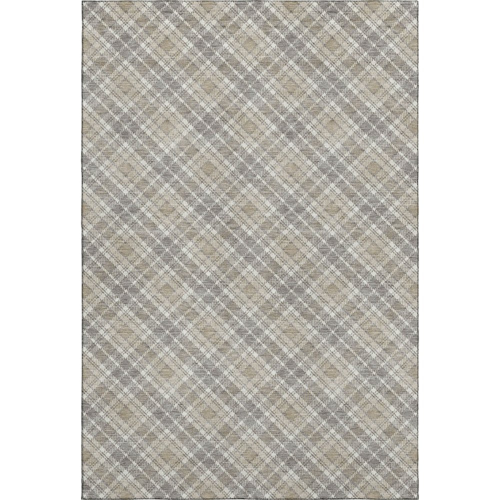 Luxury Washable Indoor/Outdoor Soft Essentials SE3 Brown 9' x 12' Rug