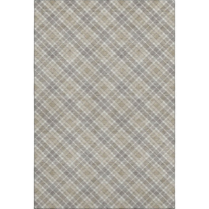 Luxury Washable Indoor/Outdoor Soft Essentials SE3 Brown 9' x 12' Rug